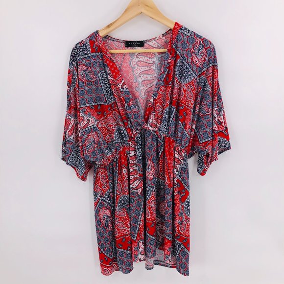 Made by Johnny Tops - Made by Johnny Mandala Patterned Blouse